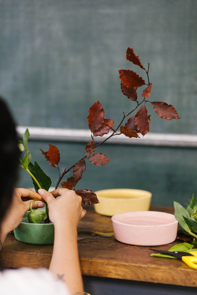 Ikebana Bowl for Narcissus Flower School